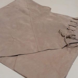 Fawn Mini Skirt 100% Leather